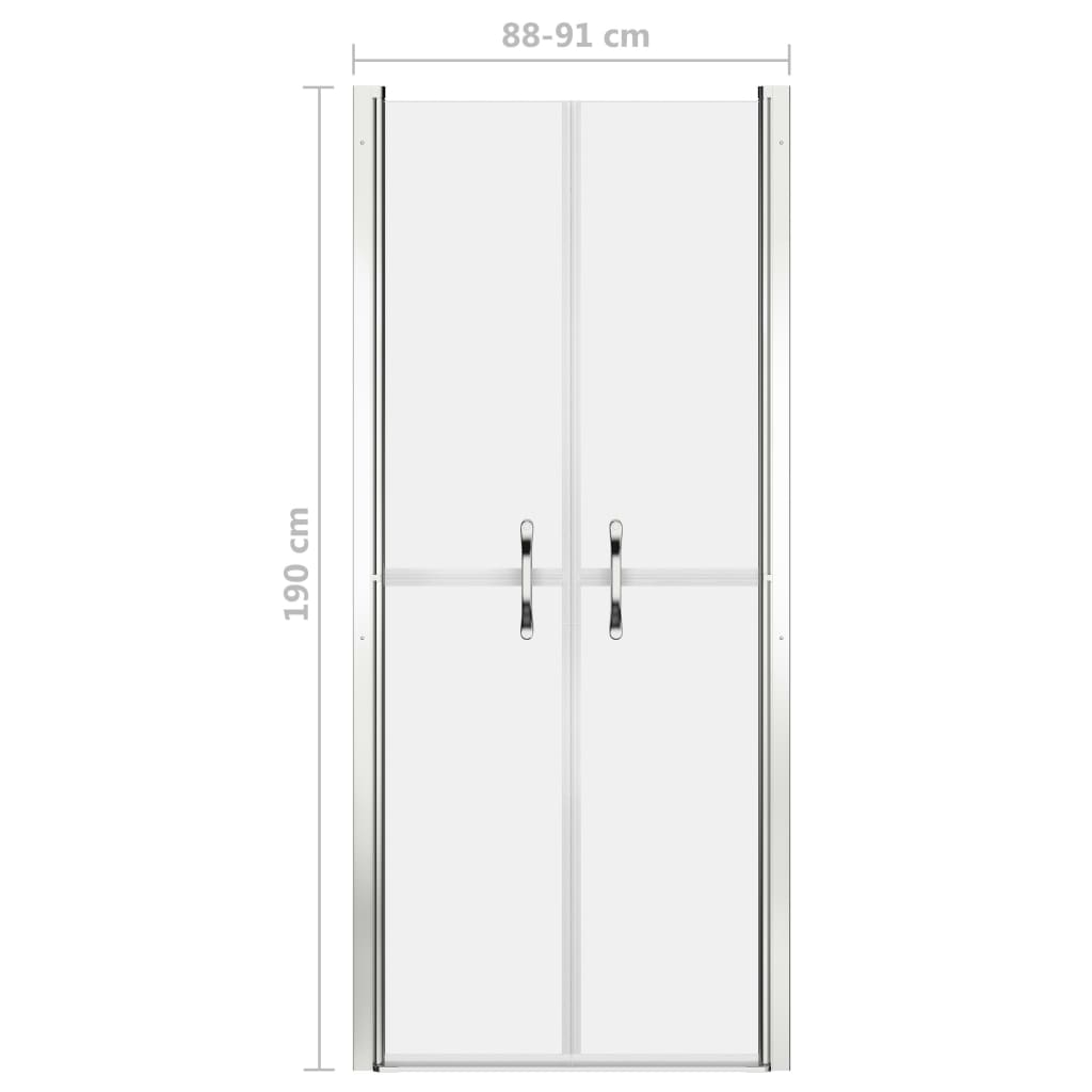vidaXL Sprchové dveře matné ESG 91 x 190 cm