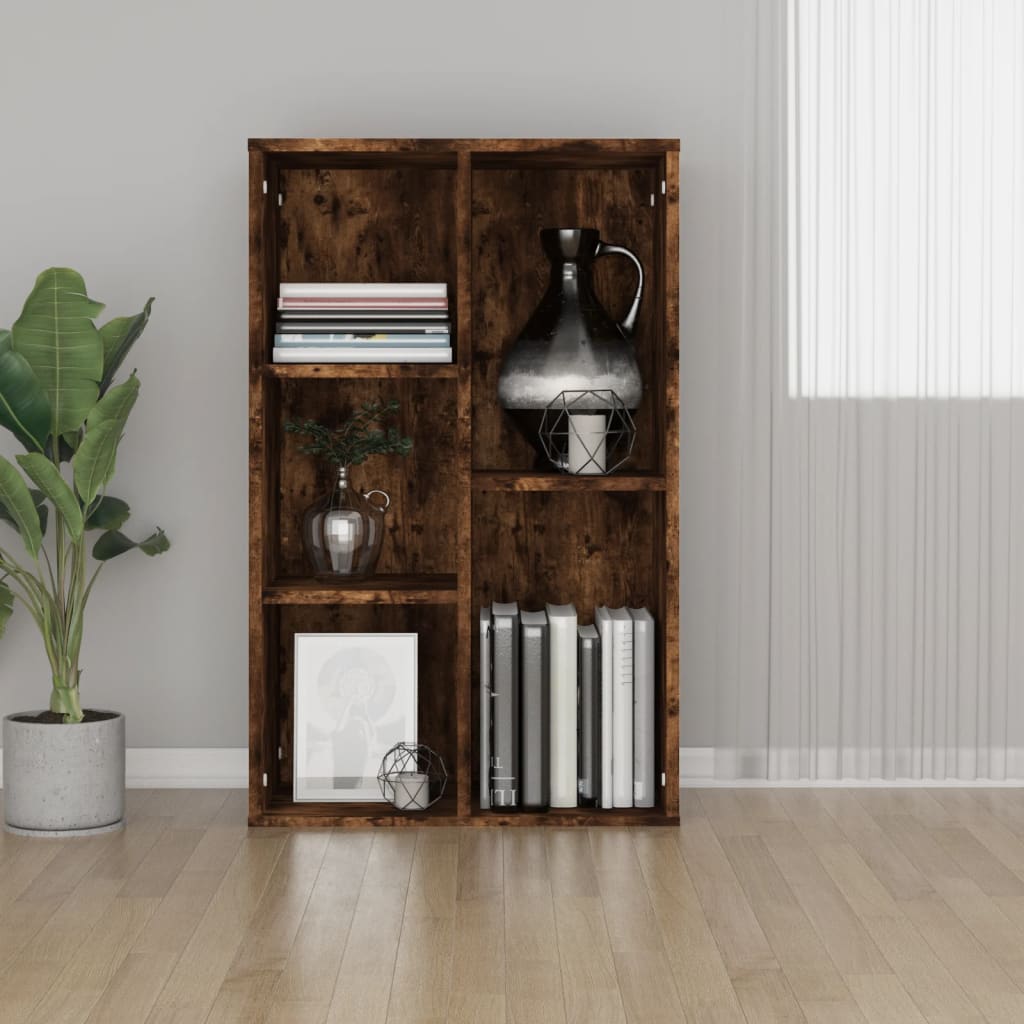 vidaXL Knihovna/příborník kouřový dub 50 x 25 x 80 cm kompozitní dřevo