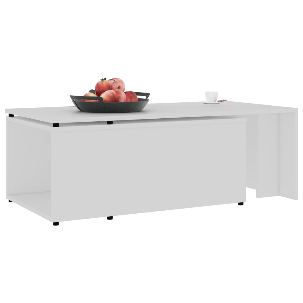 vidaXL Konferenční stolek bílý 150 x 50 x 35 cm dřevotříska