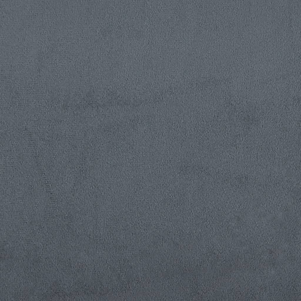 vidaXL Pohovka s polštáři 3místná tmavě šedá samet