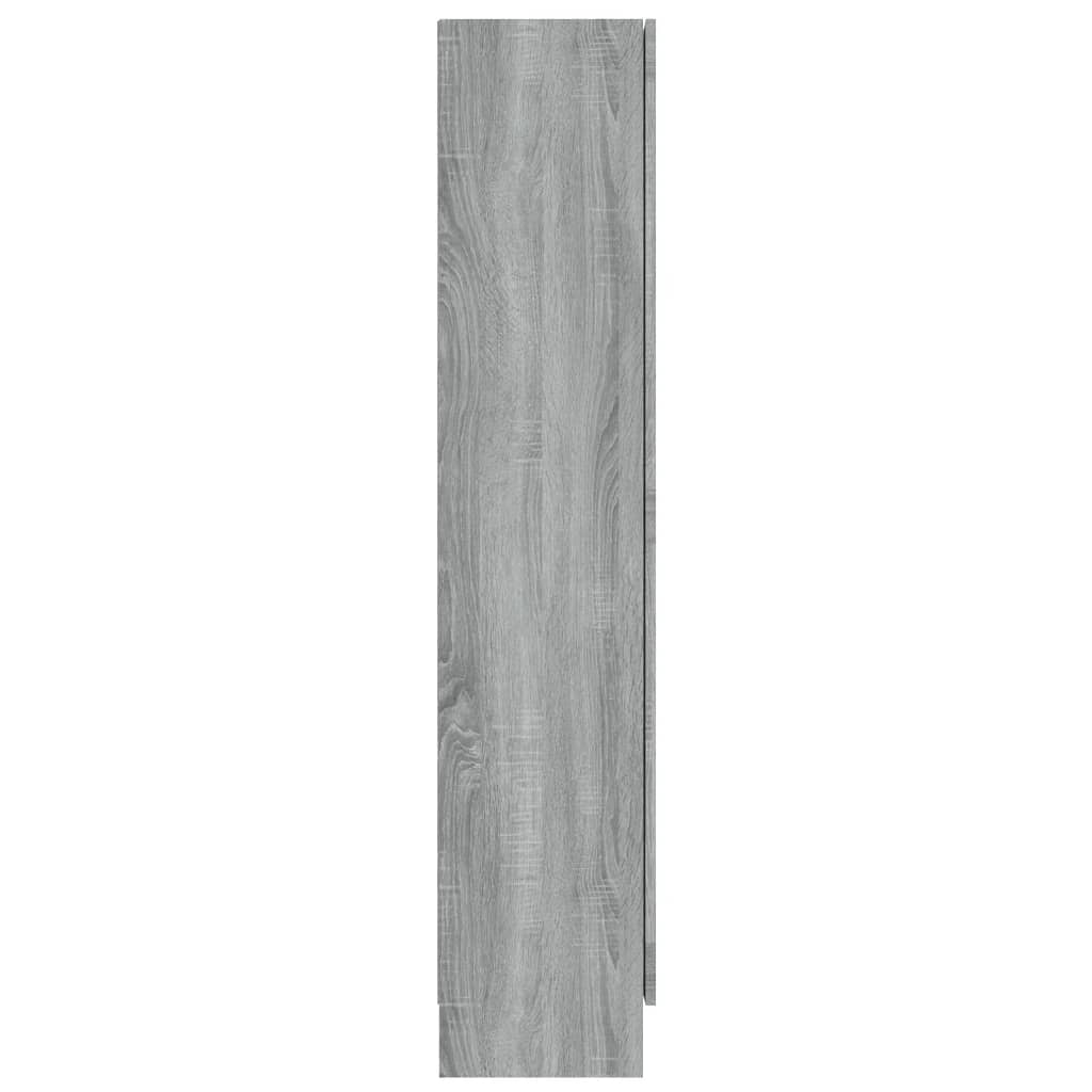 vidaXL Vitrína šedá sonoma 82,5 x 30,5 x 150 cm kompozitní dřevo