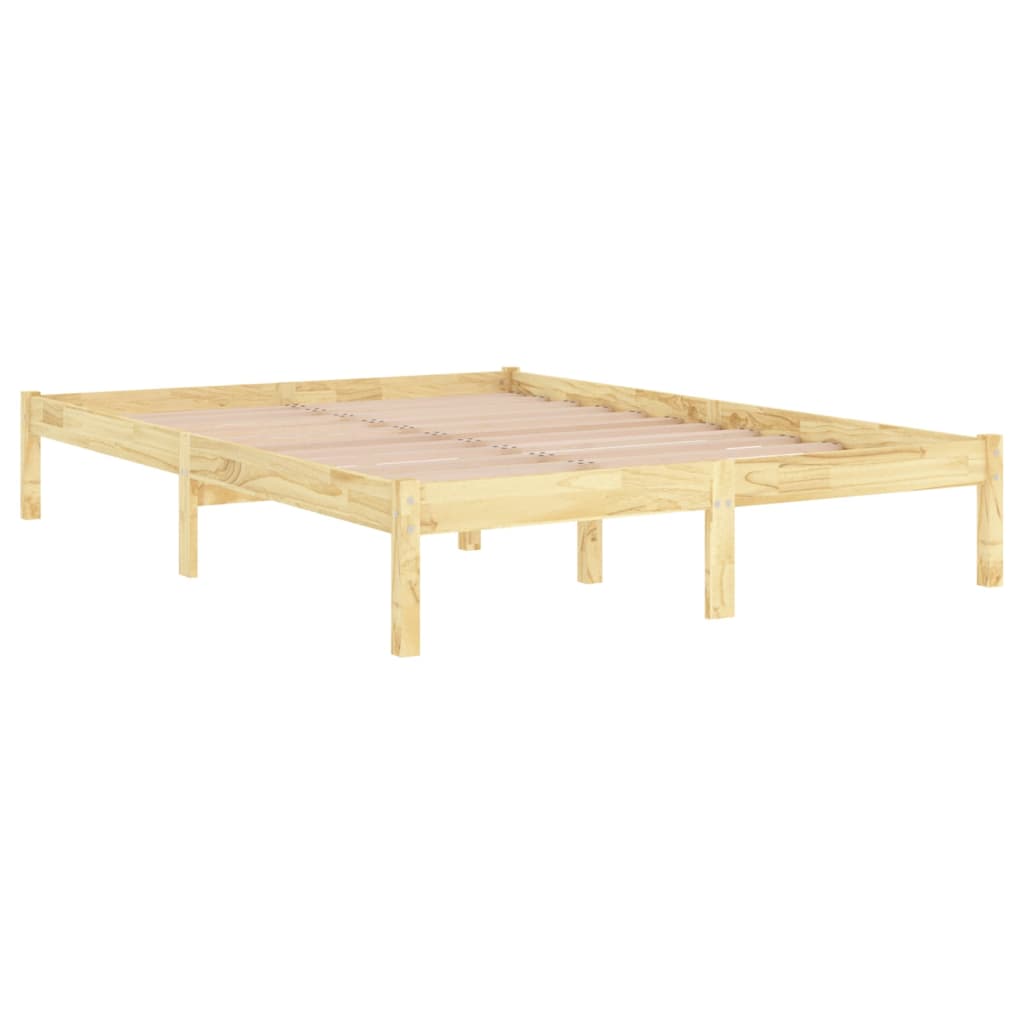 vidaXL Rám postele masivní borové dřevo 140 x 190 cm