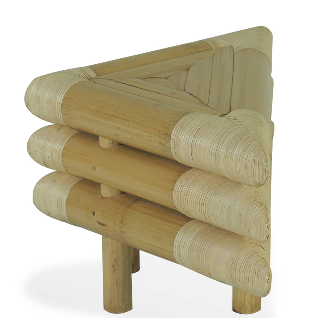 vidaXL Noční stolek 2 ks bambus 60 x 60 x 40 cm přírodní