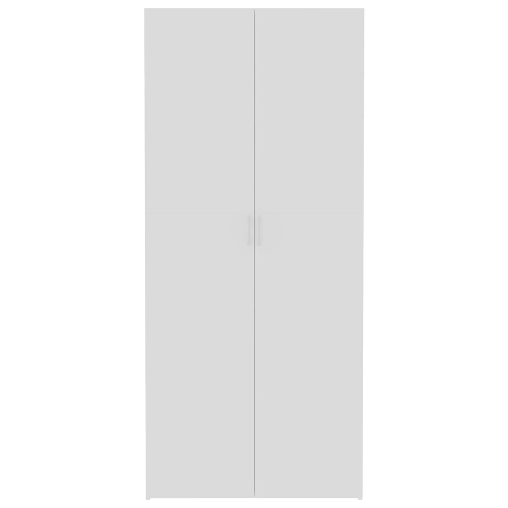 vidaXL Úložná skříň bílá 80 x 35,5 x 180 cm dřevotříska