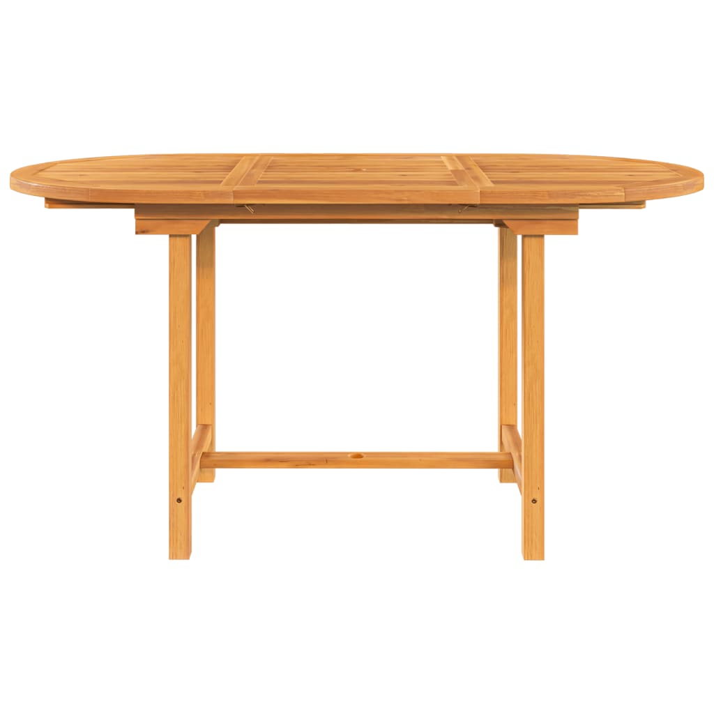 vidaXL Rozkládací zahradní stůl 110–160x80x75 cm masivní teakové dřevo