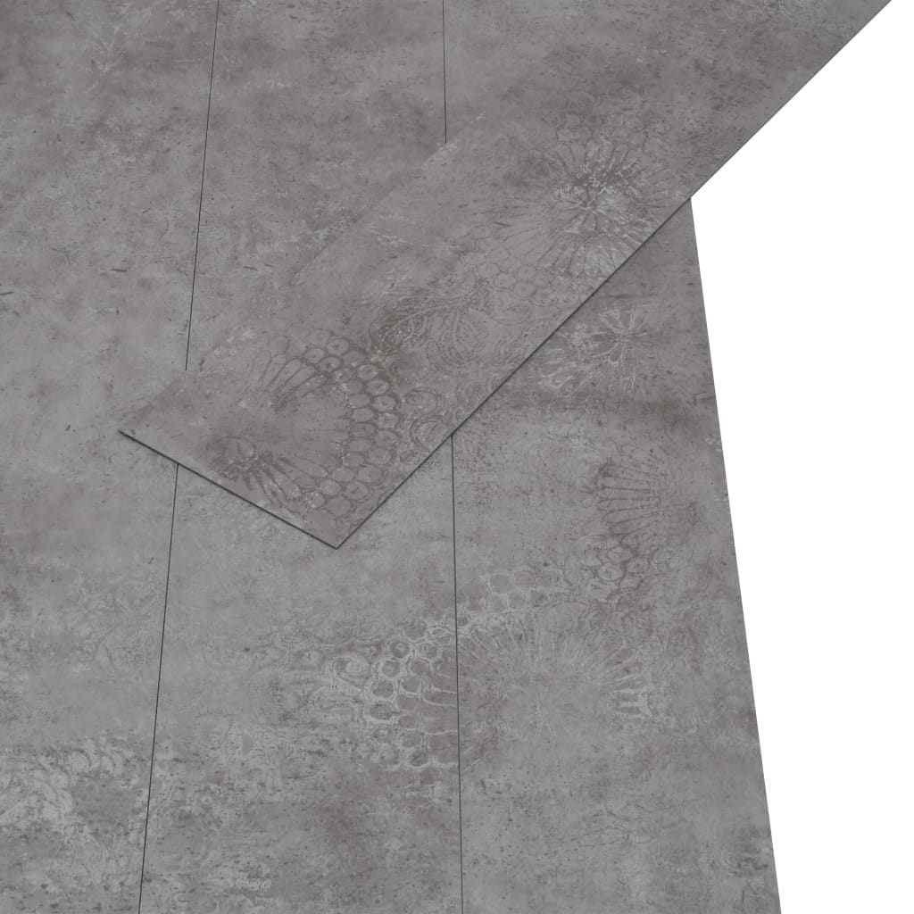 vidaXL Podlahová krytina PVC 5,02 m² 2 mm samolepicí betonová šedá