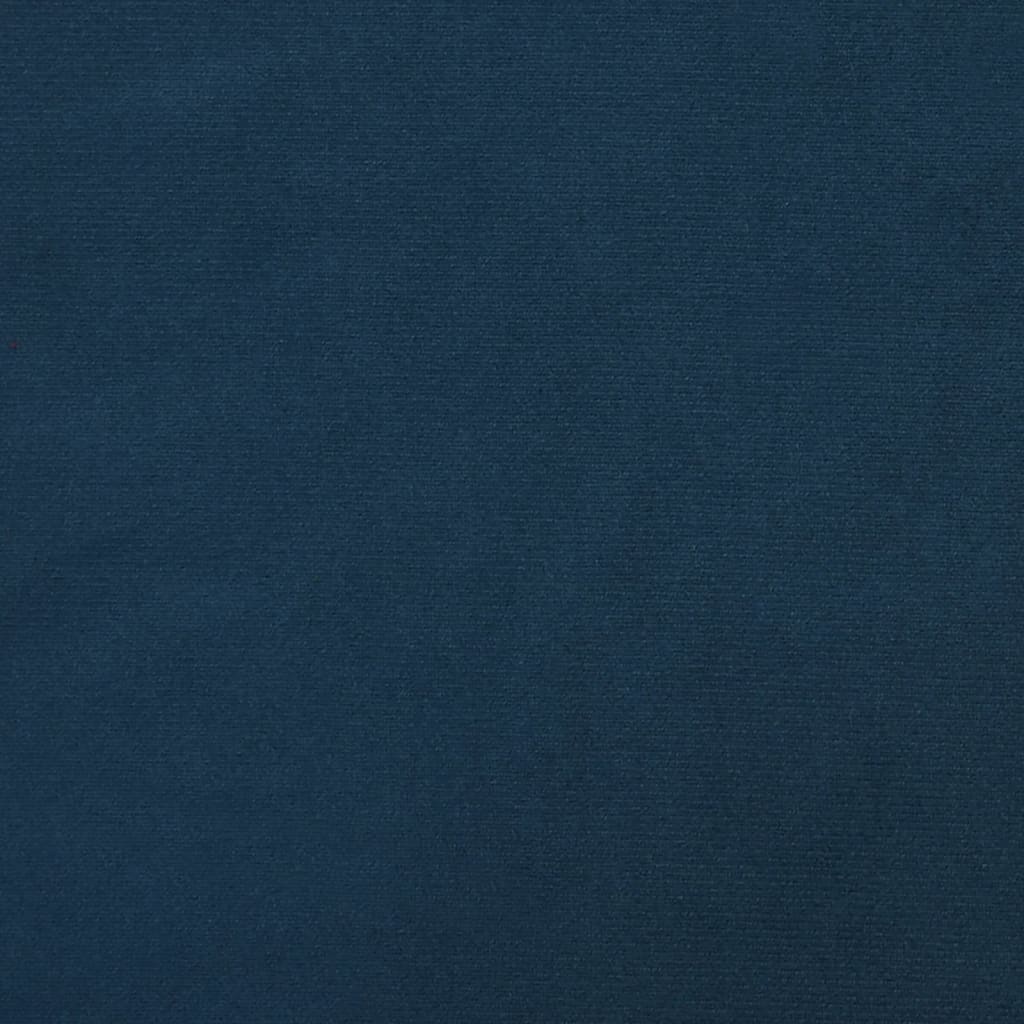 vidaXL 2místná rozkládací pohovka modrá samet