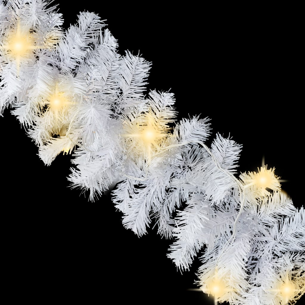vidaXL Vánoční girlanda s LED světýlky 5 m bílá