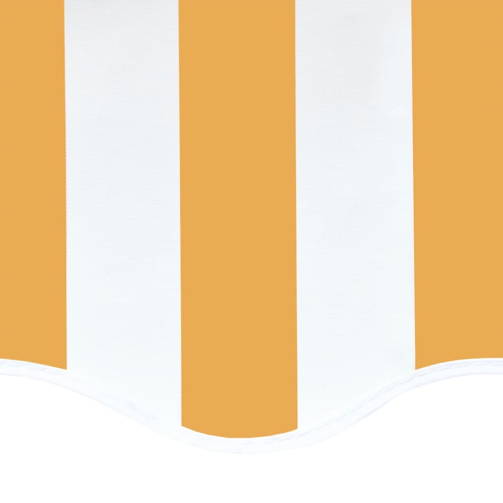 vidaXL Náhradní plachta na markýzu žluto-bílá 4,5 x 3,5 m