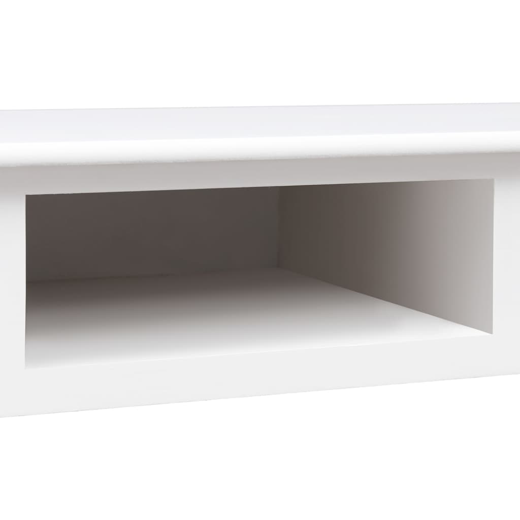 vidaXL Psací stůl bílý 108 x 45 x 76 cm masivní pavlovnie