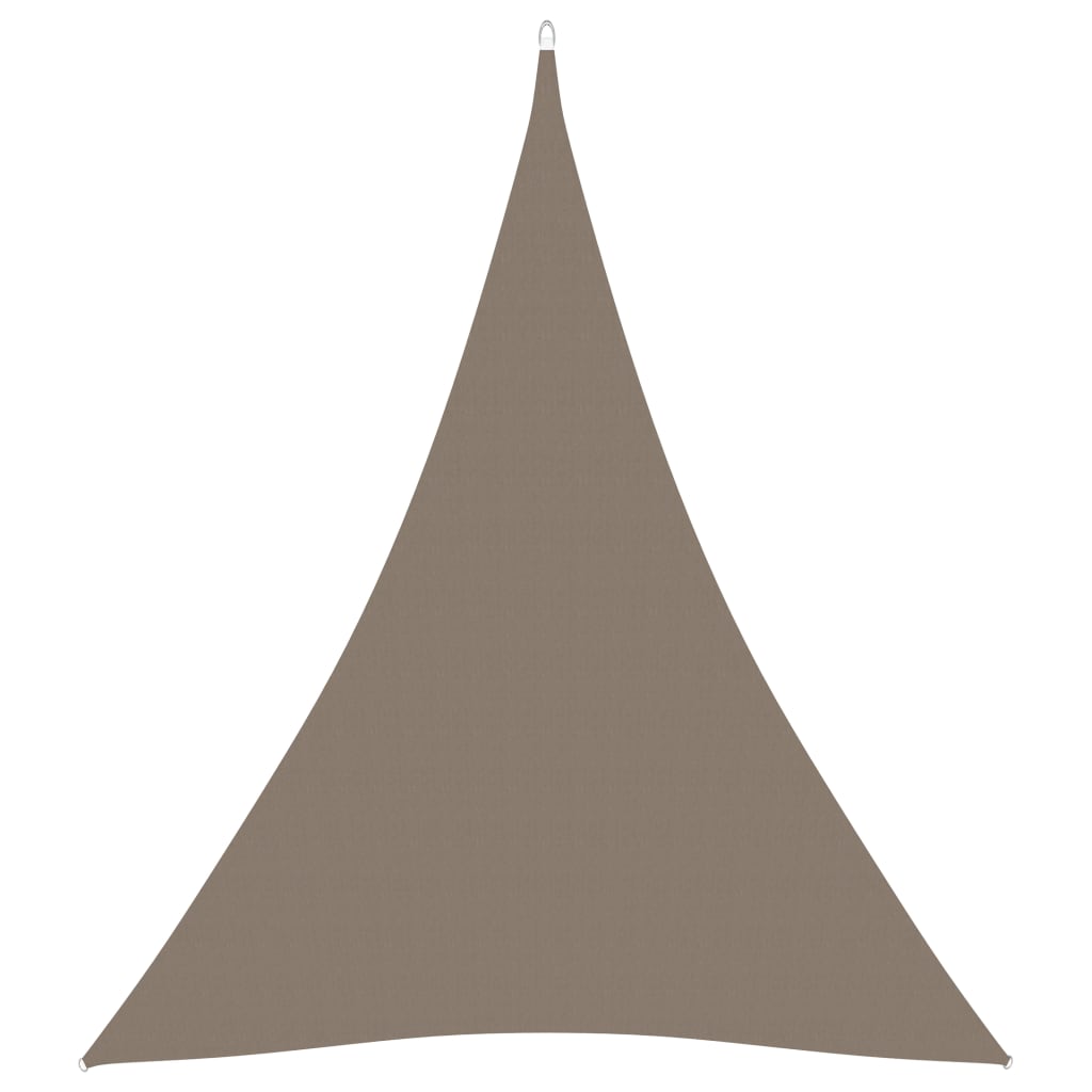 vidaXL Stínící plachta oxfordská látka trojúhelníková 3x4x4 m taupe