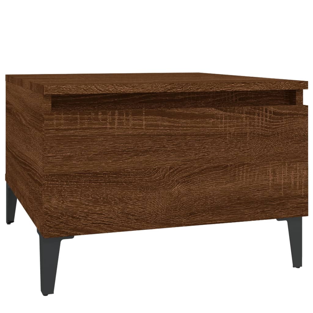 vidaXL Odkládací stolek hnědý dub 50 x 46 x 35 cm kompozitní dřevo