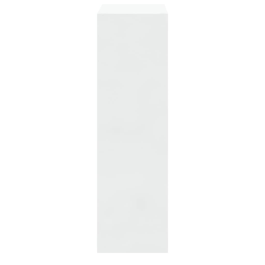 vidaXL Botník bílý s vysokým leskem 63x24x81 cm kompozitní dřevo