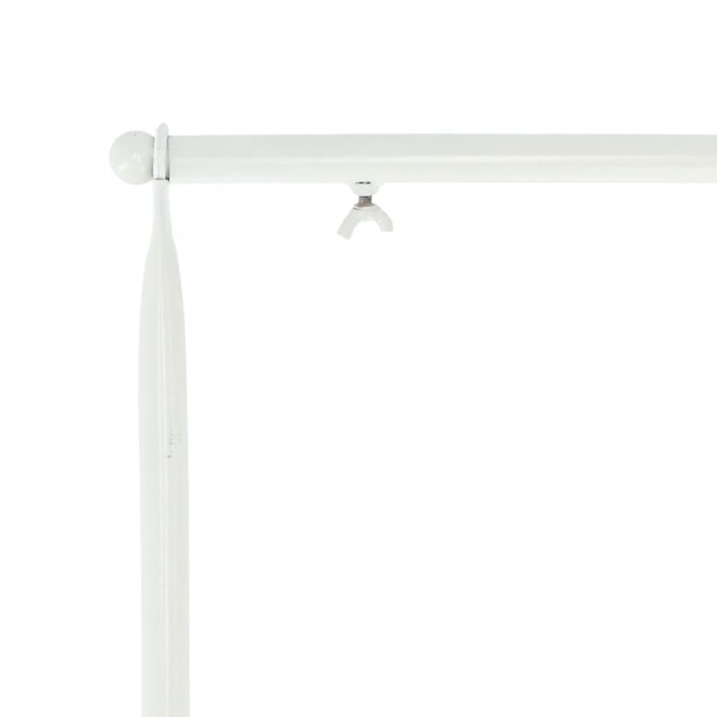 Esschert Design Dekorativní stolní tyč se svorkami bílá