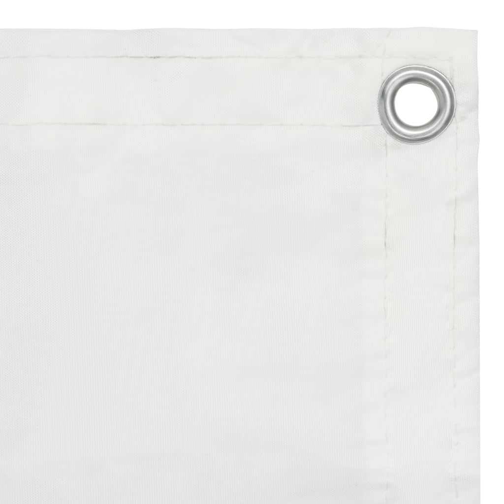 vidaXL Balkónová zástěna bílá 75 x 300 cm oxfordská látka