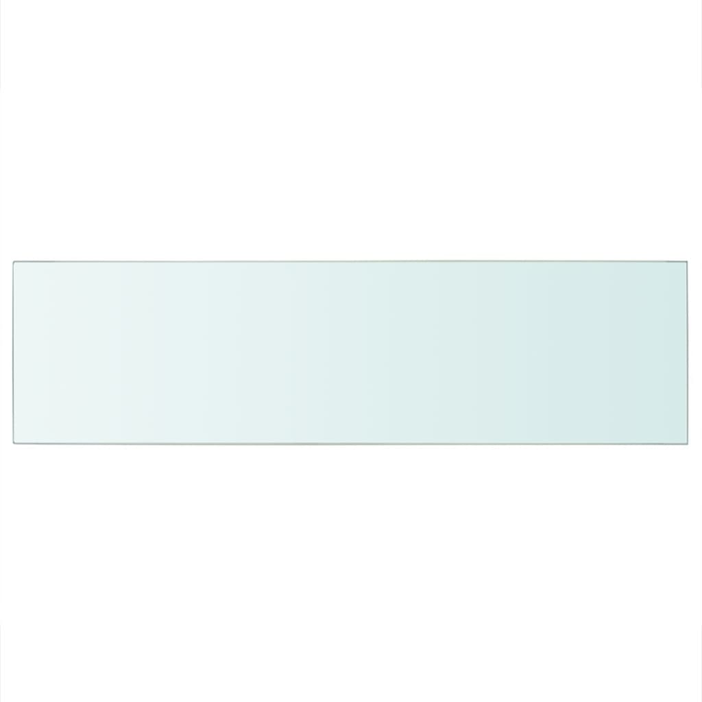 vidaXL Policová deska sklo čiré 90x25 cm