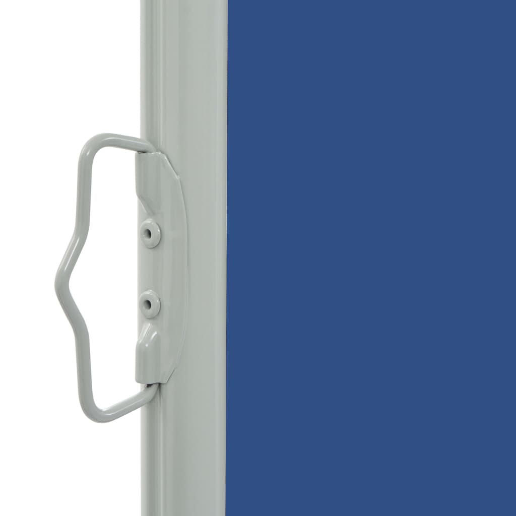 vidaXL Zatahovací boční markýza / zástěna na terasu 60 x 300 cm modrá