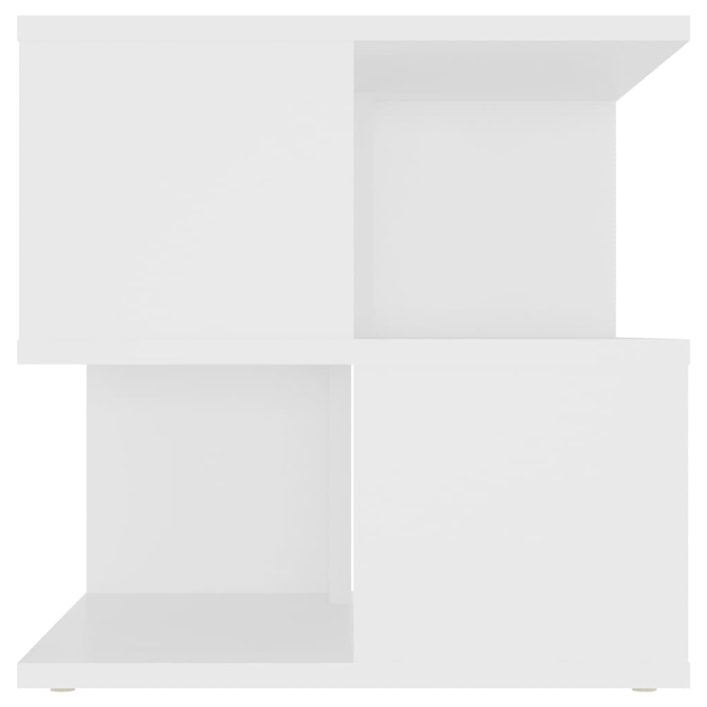 vidaXL Odkládací stolek bílý 40 x 40 x 40 cm dřevotříska