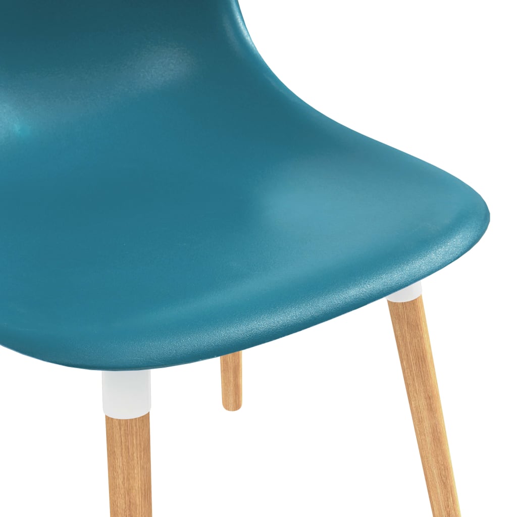 vidaXL Jídelní židle 2 ks tyrkysové plast