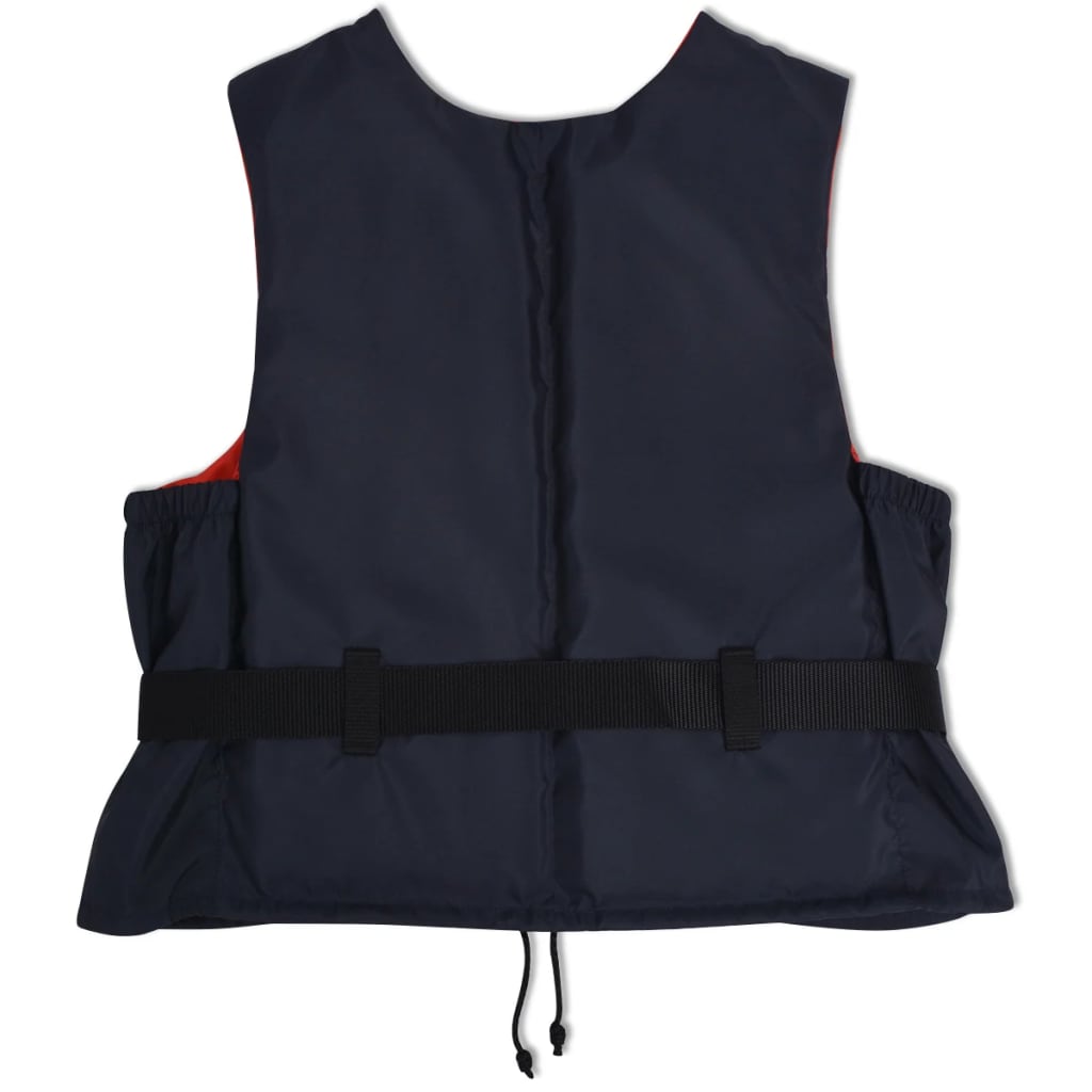 vidaXL Plovací vesty 4 ks 50 N 70-90 kg námořnická modrá