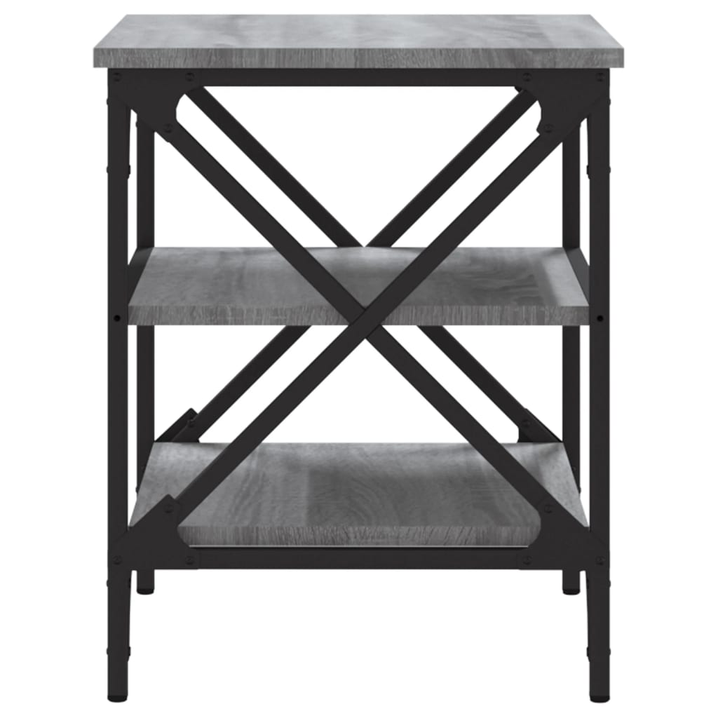 vidaXL Odkládací stolek šedý sonoma 40 x 42 x 50 cm kompozitní dřevo