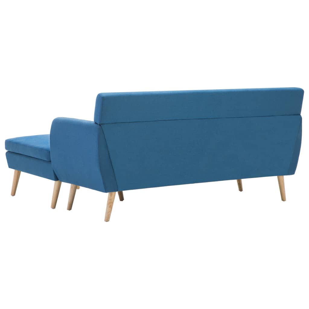vidaXL Rohová sedačka textilní čalounění 171,5 x 138 x 81,5 cm modrá