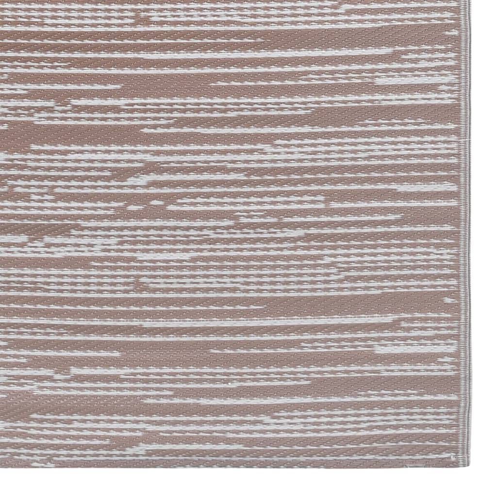 vidaXL Venkovní koberec hnědý 120 x 180 cm PP