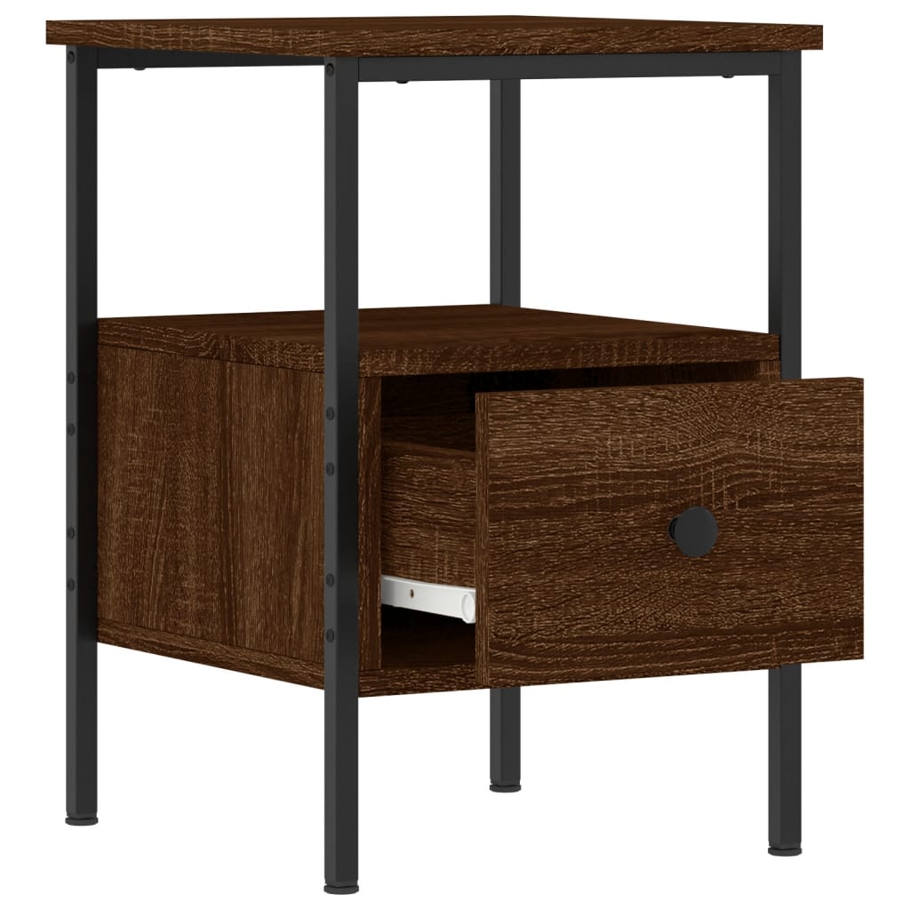 vidaXL Noční stolek hnědý dub 34 x 36 x 50 cm kompozitní dřevo