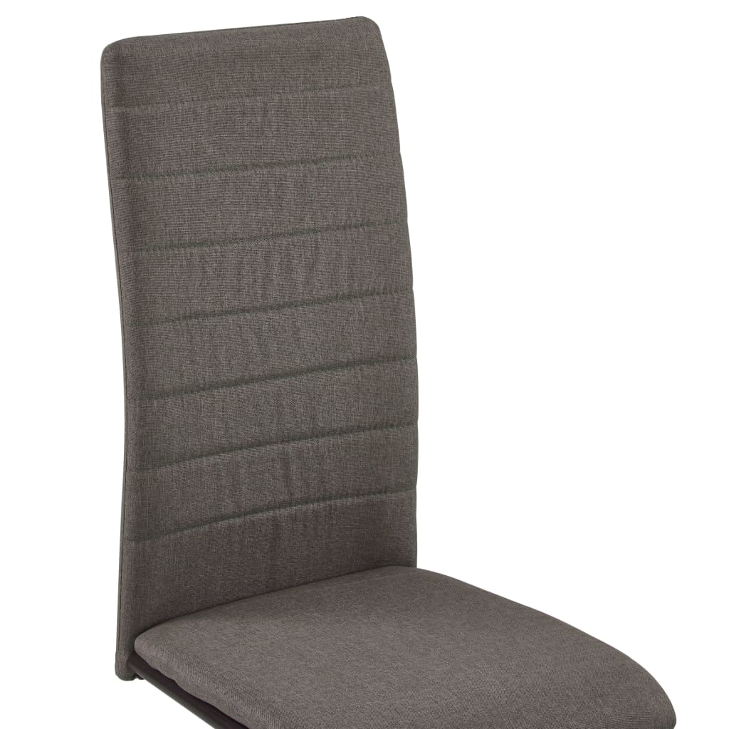 vidaXL Konzolové jídelní židle 2 ks taupe textil