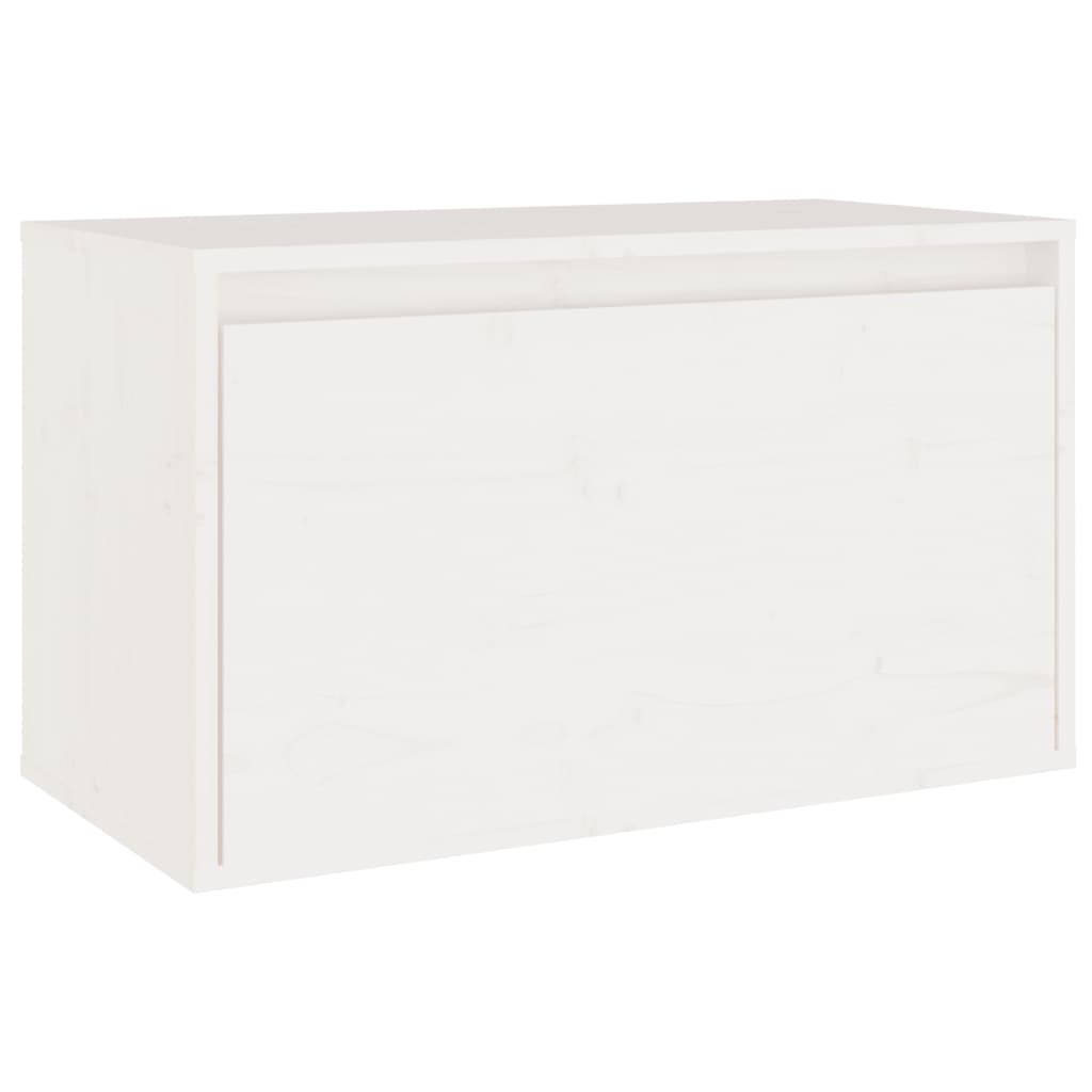 vidaXL Nástěnná skříňka bílá 60 x 30 x 35 cm masivní borové dřevo