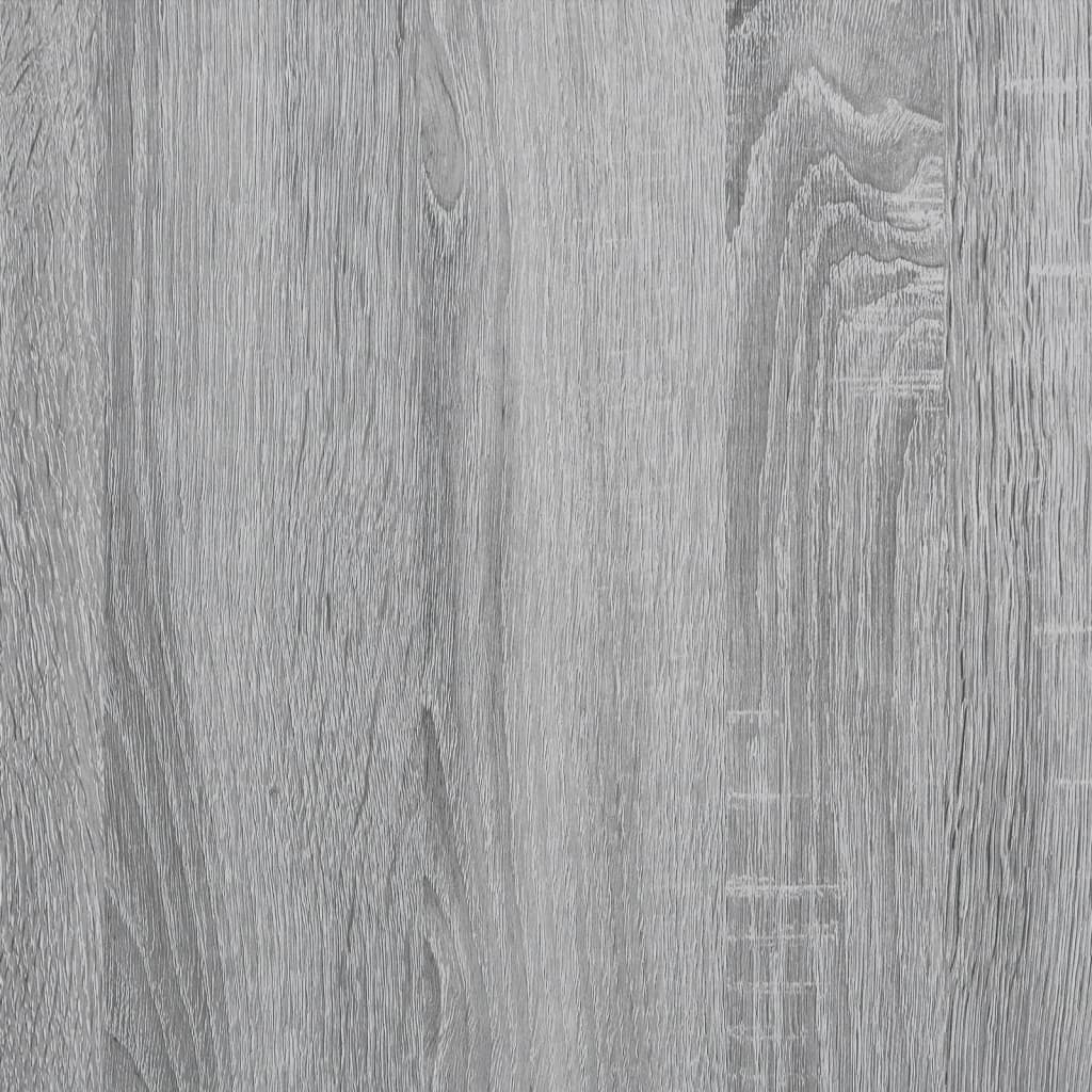 vidaXL Kuchyňský regál šedý sonoma 90x40x132 cm kompozitní dřevo a kov