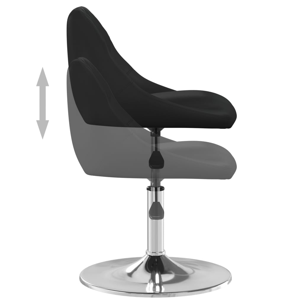 vidaXL Jídelní židle černá umělá kůže