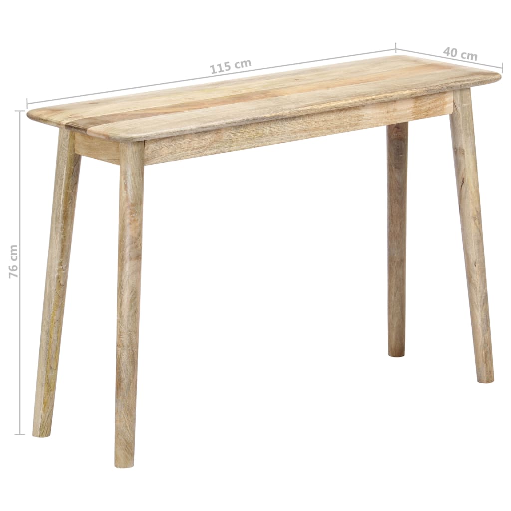 vidaXL Konzolový stolek 115 x 40 x 76 cm masivní mangovníkové dřevo