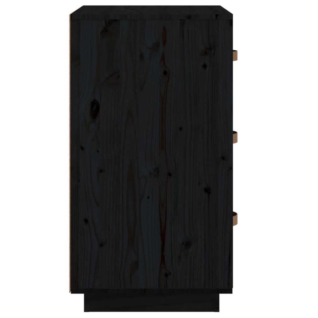 vidaXL Noční stolky 2 ks černé 40 x 40 x 75 cm masivní borové dřevo