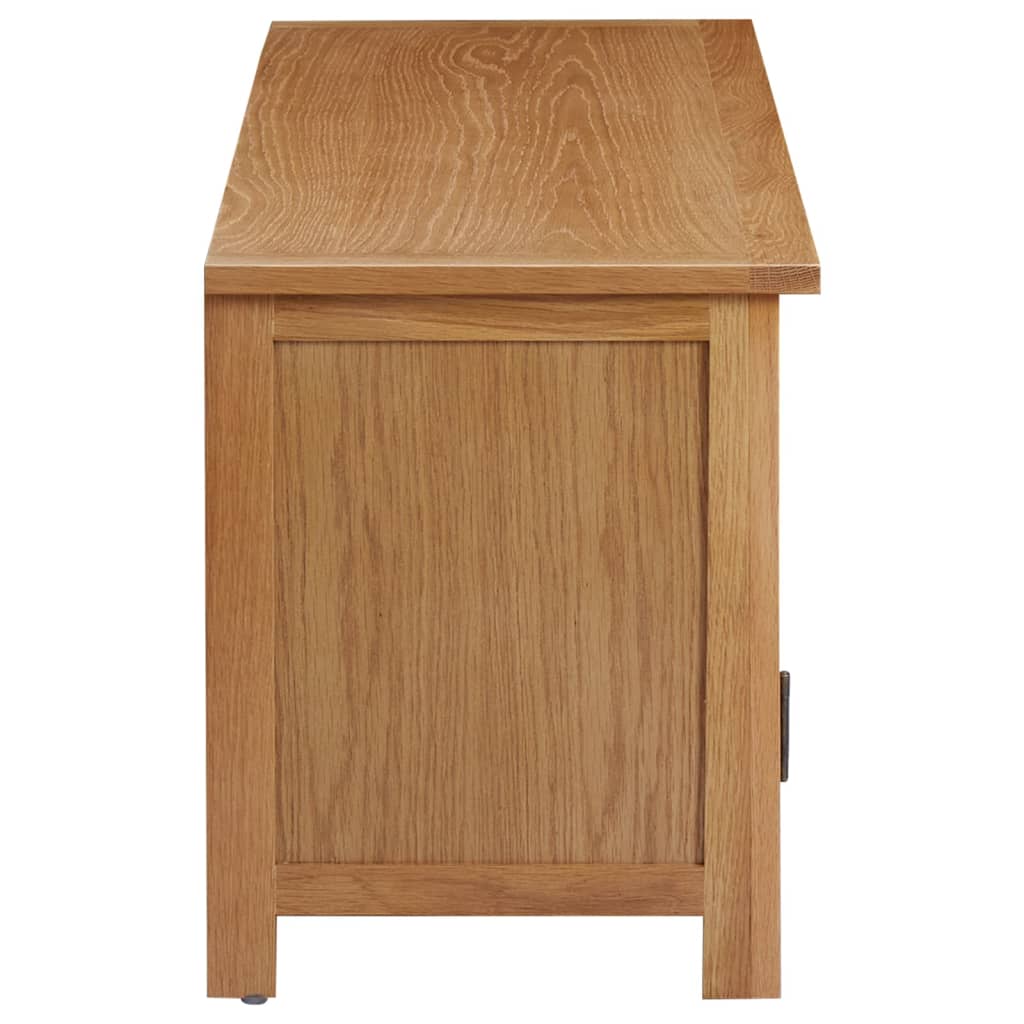 vidaXL TV stolek 110 x 35 x 44 cm masivní dubové dřevo