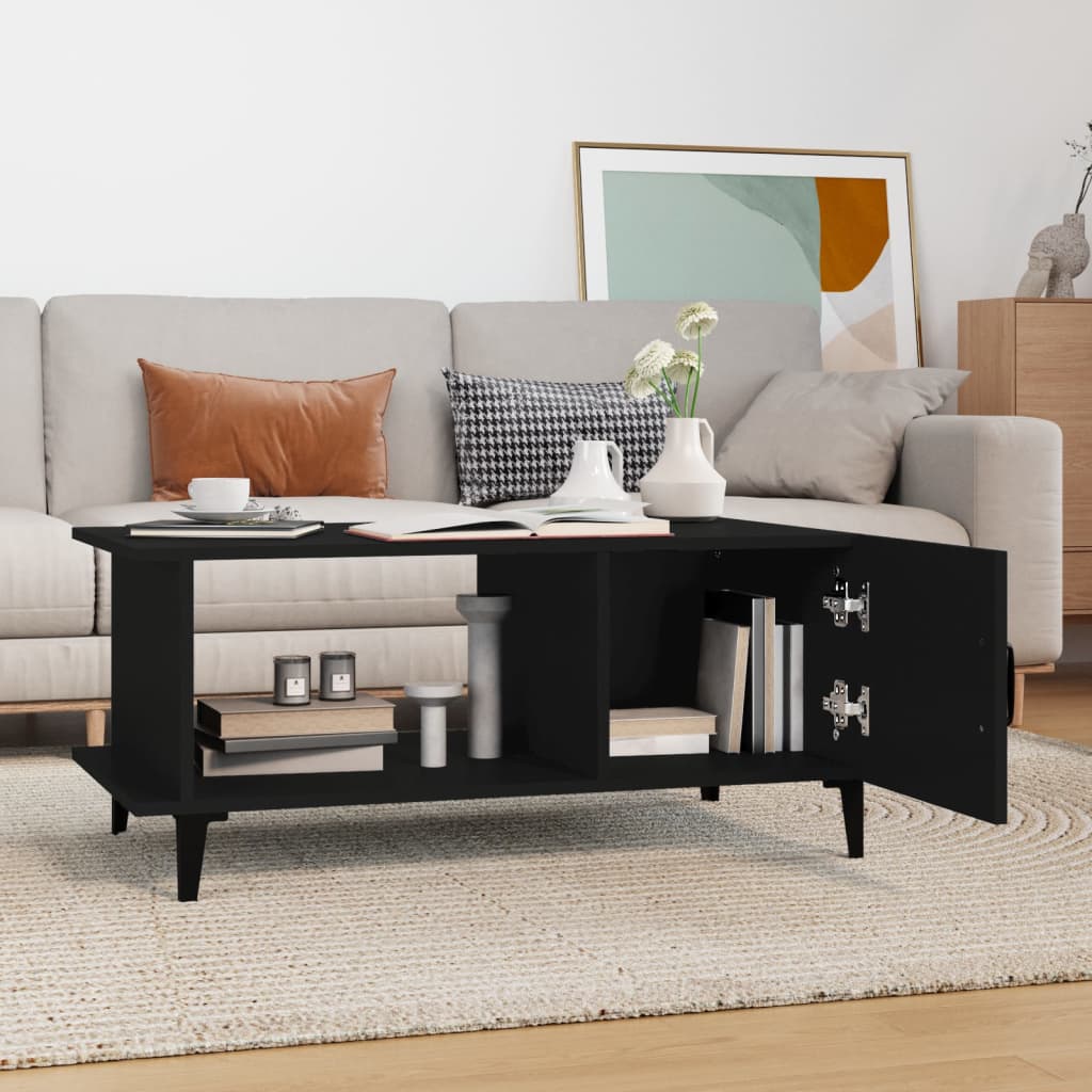 vidaXL Konferenční stolek černý 90 x 50 x 40 cm kompozitní dřevo