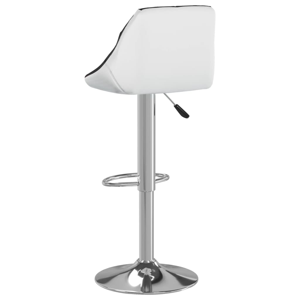 vidaXL Barové židle 2 ks černobílé umělá kůže