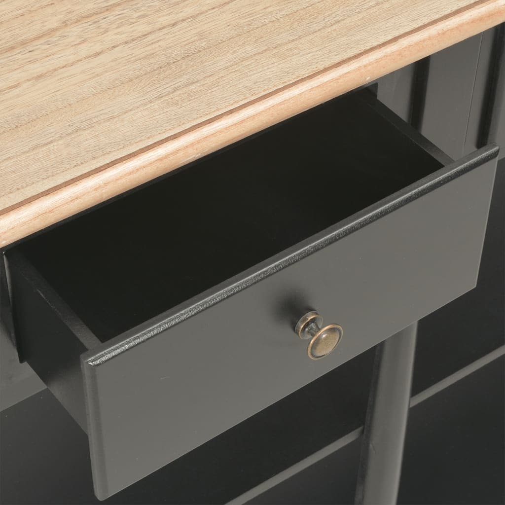vidaXL Konzolový stolek černý 110 x 30 x 76 cm kompozitní dřevo