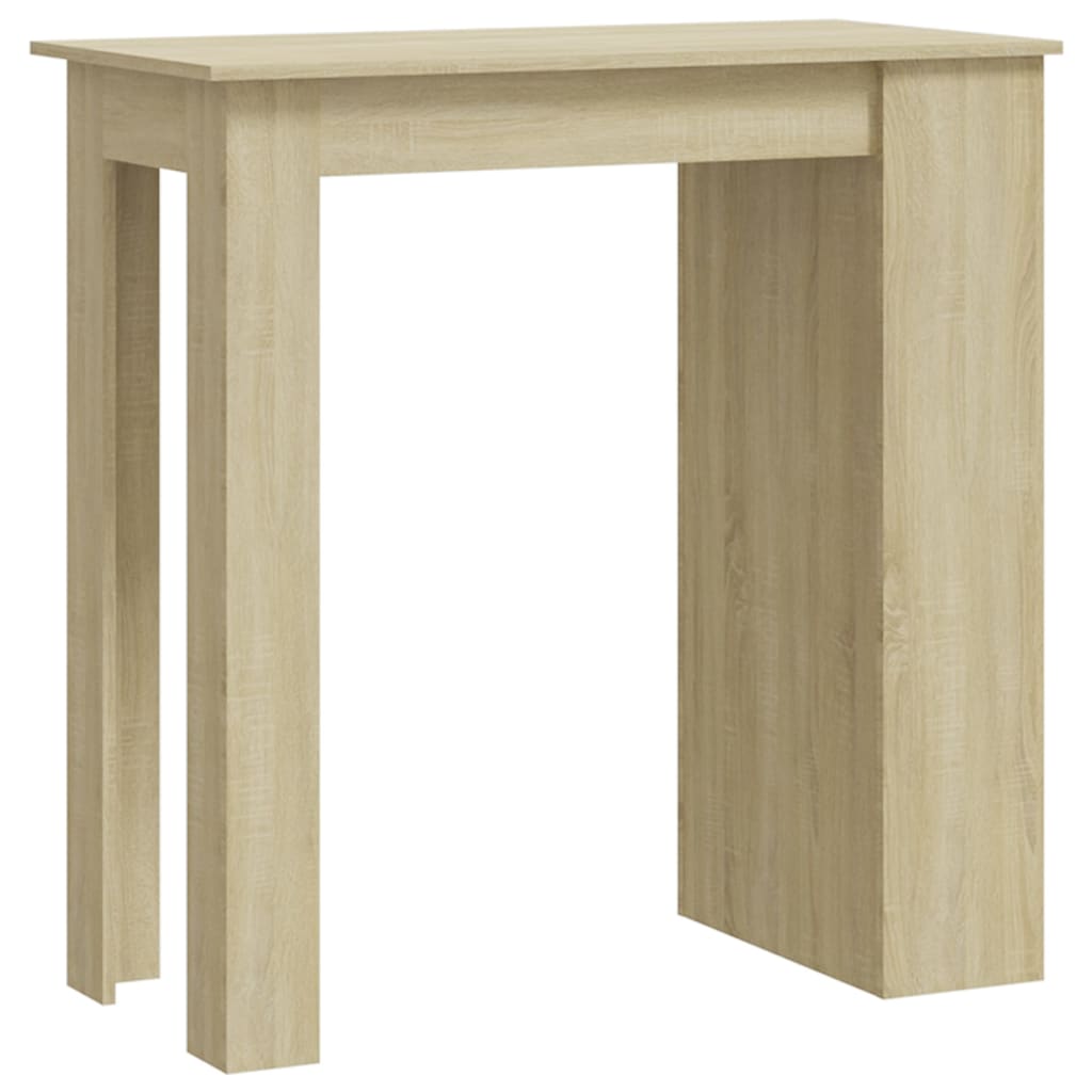 vidaXL Barový stůl s úložným regálem dub sonoma 102 x 50 x 103,5 cm
