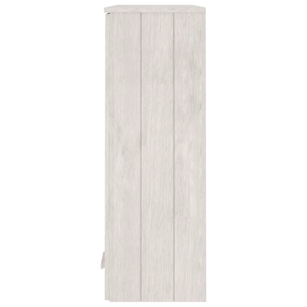 vidaXL Nástavec na komodu HAMAR bílý 85 x 35 x 100 cm borovice