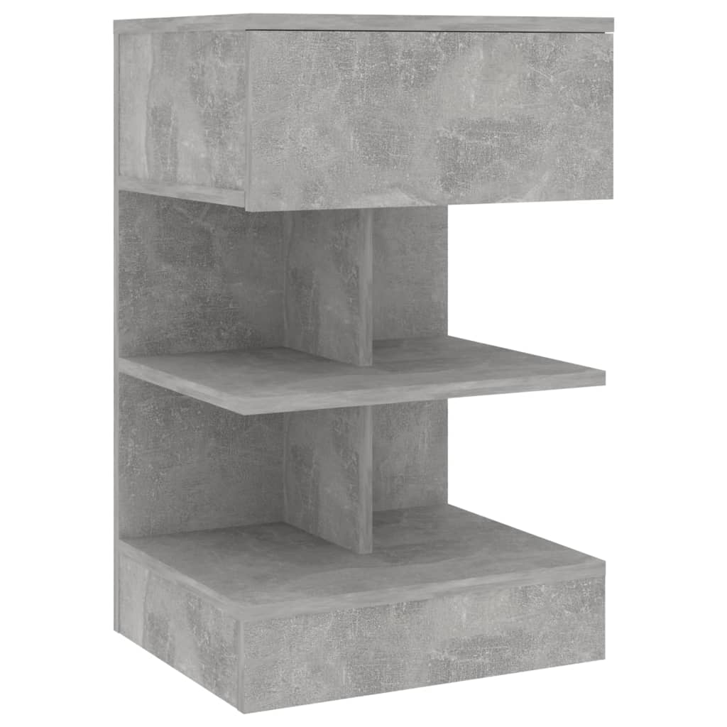 vidaXL Noční stolek betonově šedý 40 x 35 x 65 cm dřevotříska