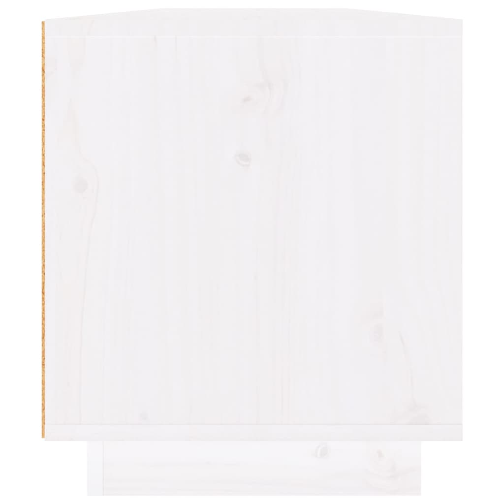 vidaXL TV skříňka bílá 110 x 34 x 40 cm masivní borové dřevo