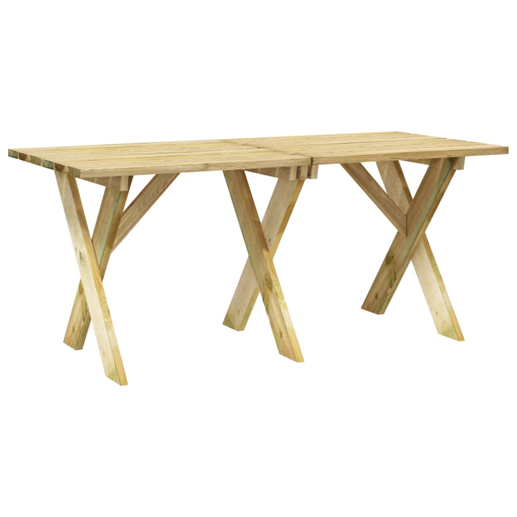 vidaXL Zahradní stůl 160 x 73 x 70 cm impregnované borové dřevo
