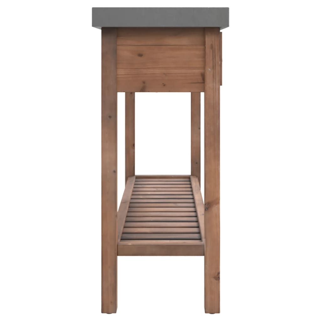 vidaXL Konzolový stolek 110 x 35 x 80 cm masivní jedlové dřevo