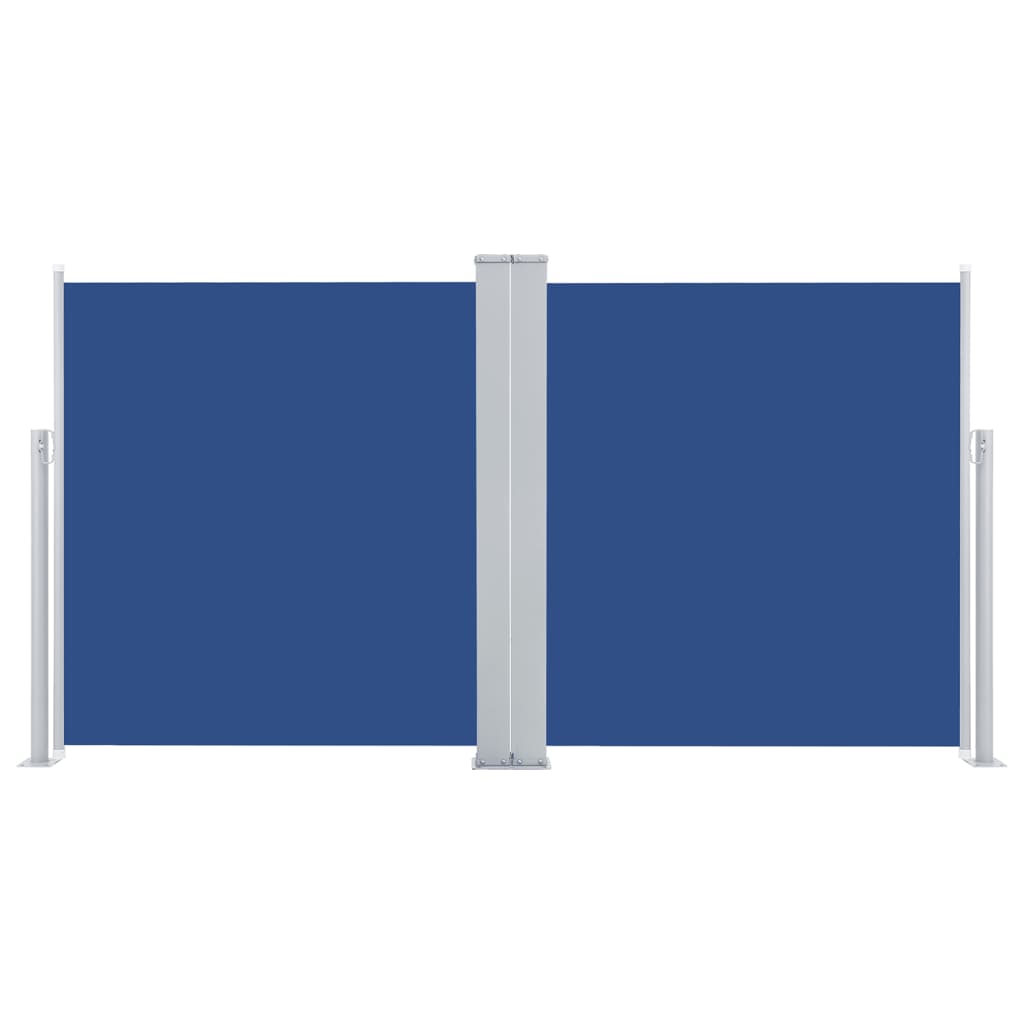 vidaXL Zatahovací boční markýza / zástěna modrá 100 x 600 cm