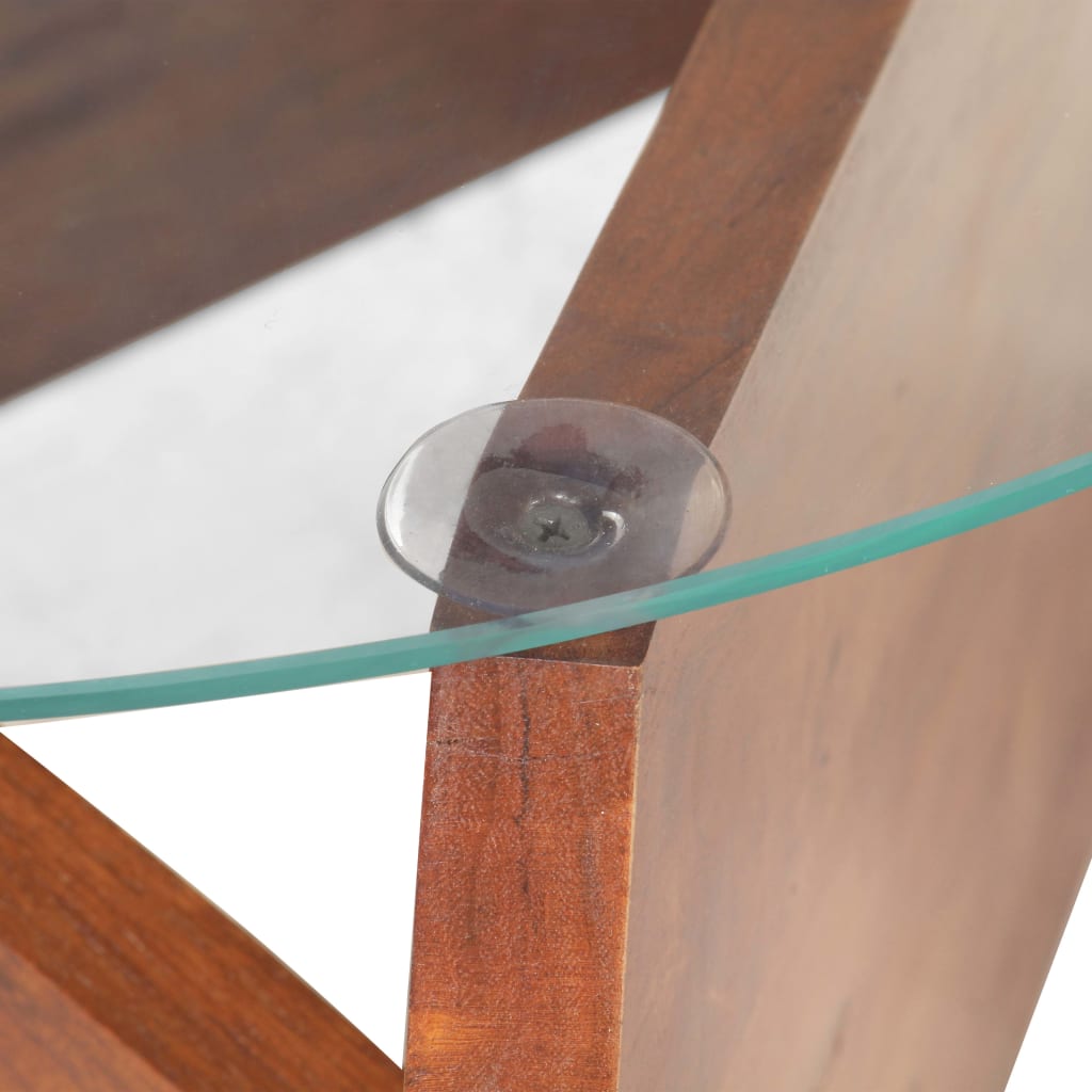 vidaXL Konferenční stolek 60 cm masivní akáciové dřevo