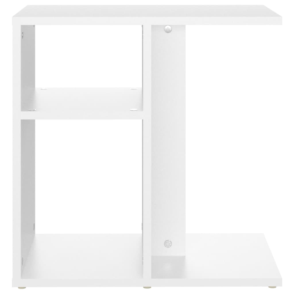 vidaXL Odkládací stolek bílý 50 x 30 x 50 cm dřevotříska