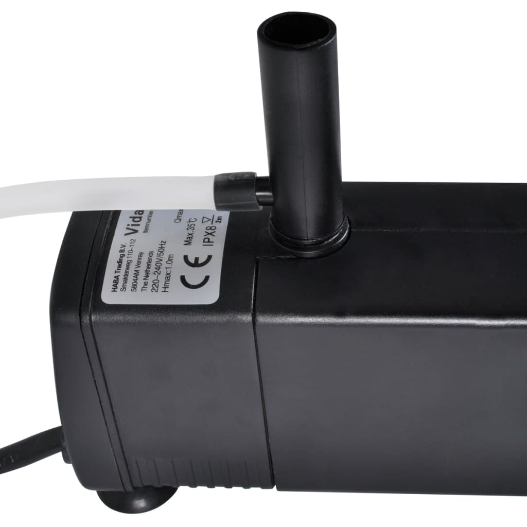 Akvarijní filtrační čerpadlo s aktivním uhlím a roztřikovačem, 600 l/h