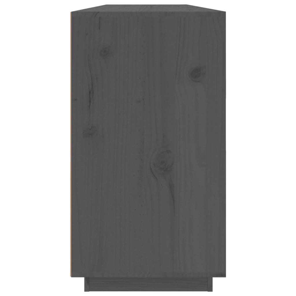 vidaXL Příborník šedý 100 x 40 x 75 cm masivní borové dřevo