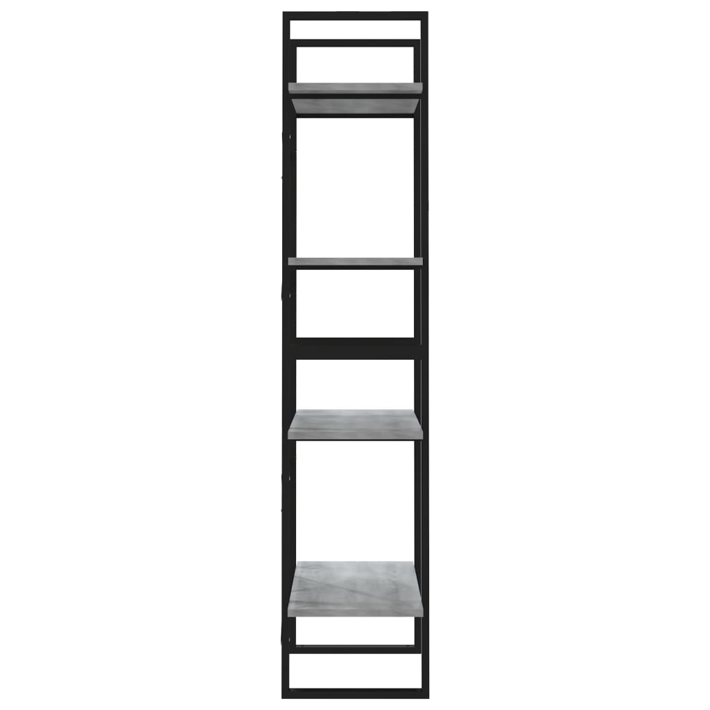 vidaXL 4patrová knihovna šedá sonoma 60 x 30 x 140 cm kompozitní dřevo